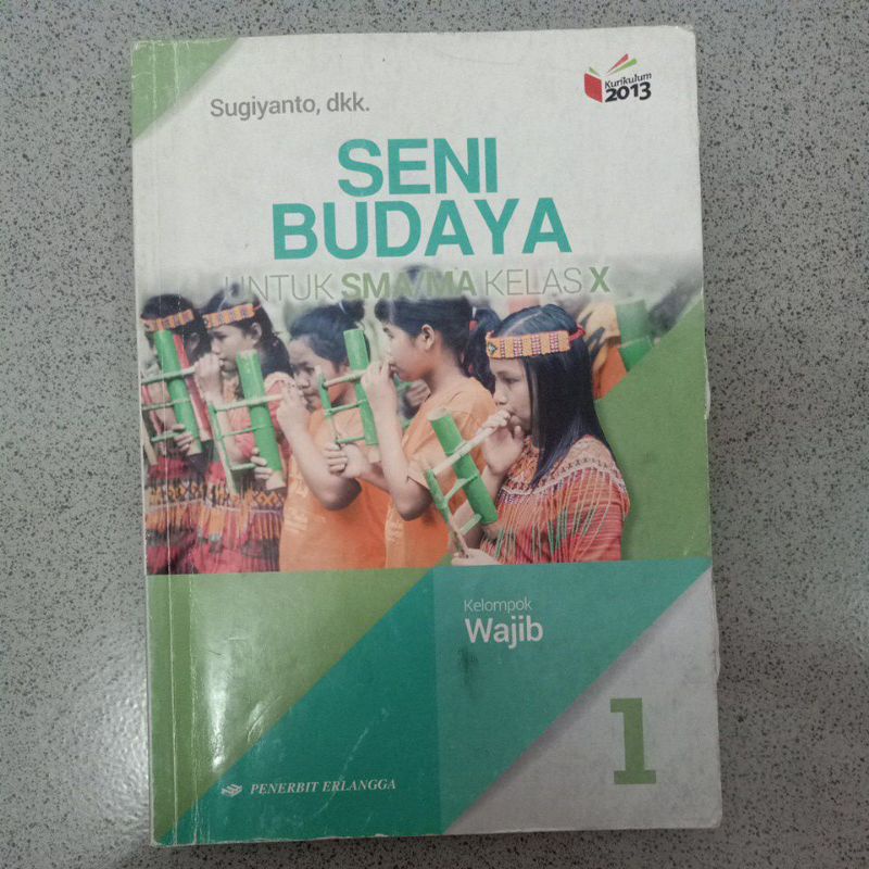 preloved buku paket seni budaya sbk erlangga kelas 10