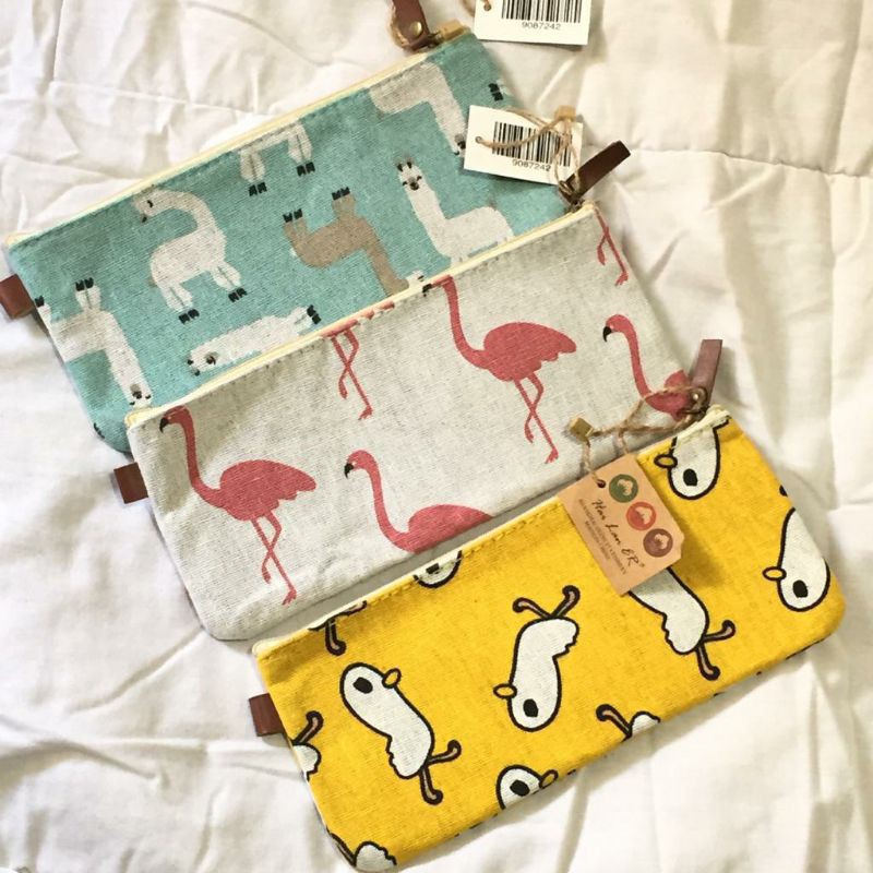 

Pouch Sebaguna / Tempat Pensil DIY Motif Hewan Lucu Warna Pastel Aesthetic