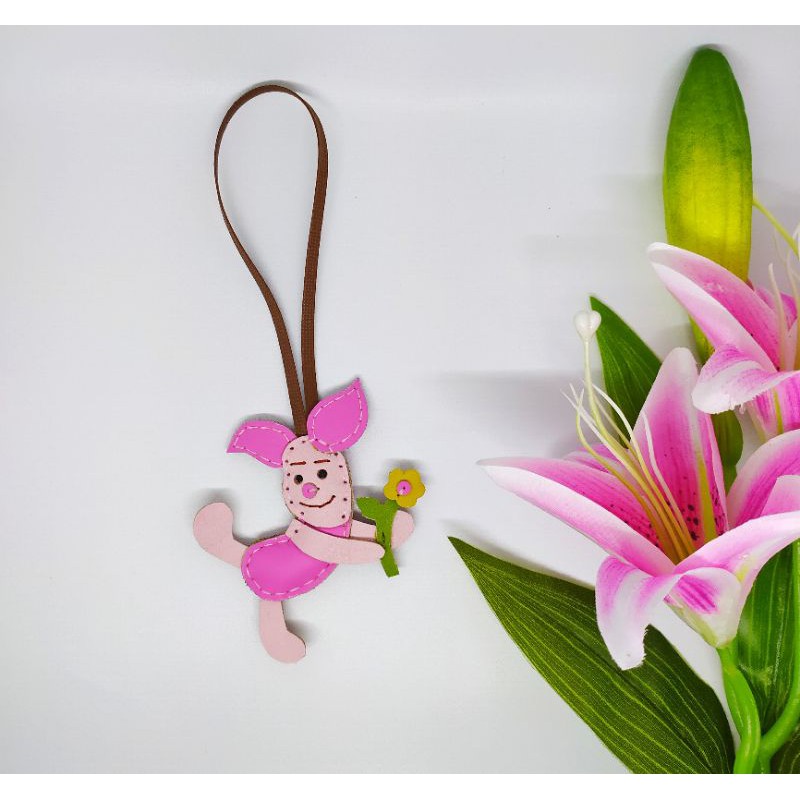 Bag Charm Leather Piglet