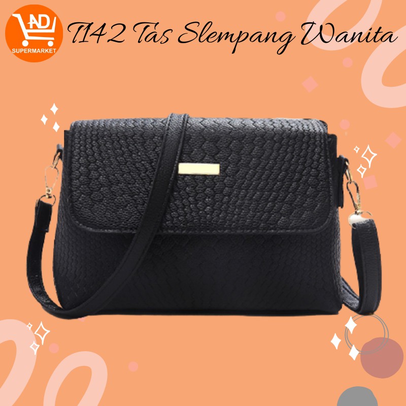 AND COD TAS SELEMPANG WANITA KULIT SLING BAG WOMEN FASHION STYLE KOREA TERLARIS IMPORT T142