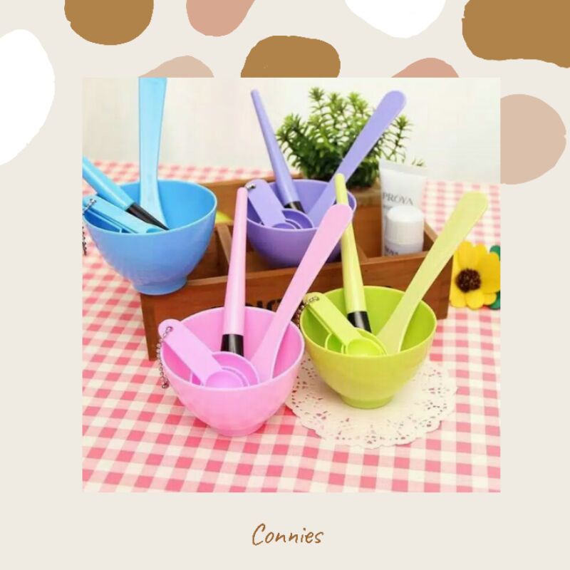 Mangkok Masker Set Alat Masker Kuas Masker Wadah Masker Alat Kecantikan