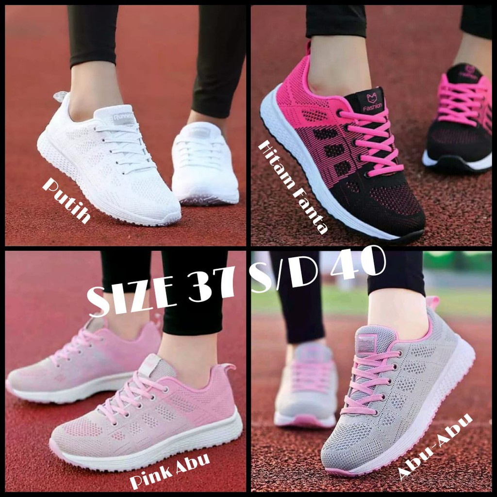 Jual Promo Sepatu Fashion More Sneakers Olahraga Wanita Terbaik