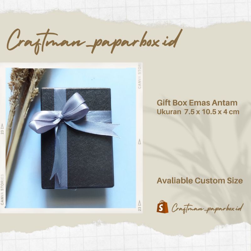 GIFT BOX ANTAM FANCY PAPER/ GIFT BOX TEBAL / KOTAK KADO TEBAL/BAHAN BERKUALITAS