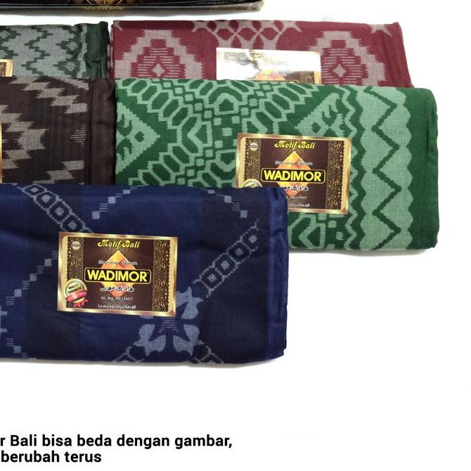 Sarung WADIMOR Motif Bali Pria Kain Tenun Samping Songket Batik Tradisional Premium Dewasa Laki Cowo
