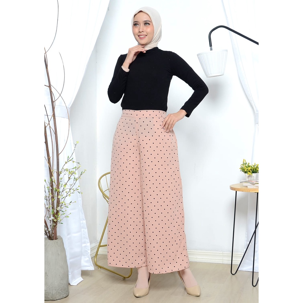 CELANA KULOT POLKADOT WANITA/CELANA KULOT SEMI PAYUNG/CELANA KULOT PANJANG