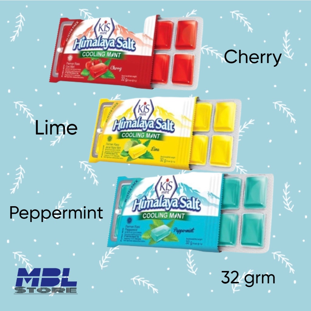 kiss himalaya Salt Cooling Mint peppermint Cherry Lime 32 gr