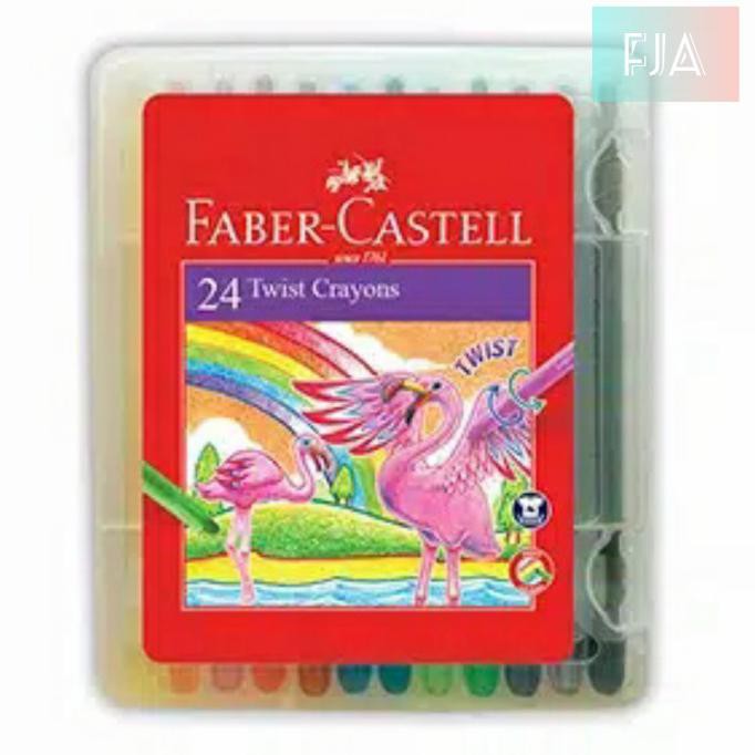 

(PERALATAN MENGGAMBAR) TWIST CRAYON FABER-CASTELL SET 24 / ORIGINAL TERLARIS