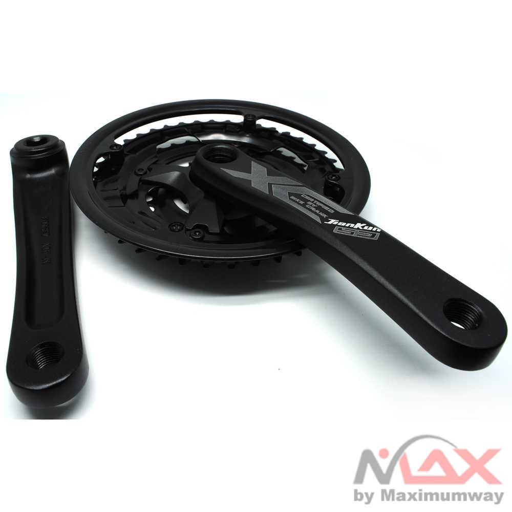 XINMA MX Gigi Crank Sprocket Sepeda 24T 34T 42T 7/8 Speed - JM311P Warna Hitam