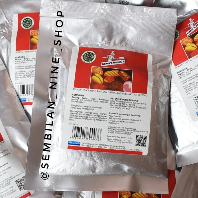 

BAKER'S BONUS A Bread Improver 100 Gram Bakers Bonus A Pengembang Roti TERLARIS TERPERCAYA ORIGINAL