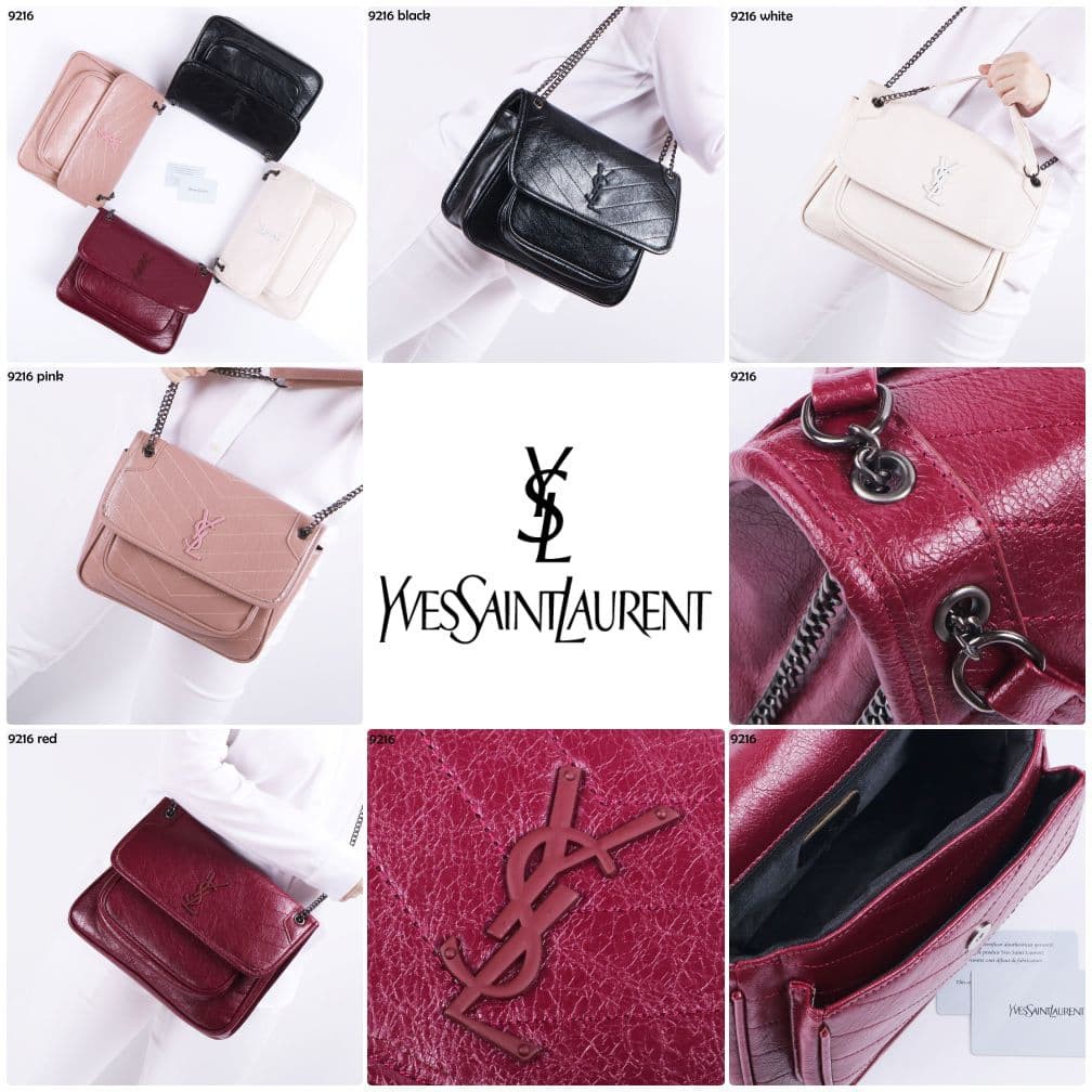 COD ❤️ Tas Wanita YSL Saint Laurent Medium Niki chain Shoulderbag Premium Import Tas bahu Yves