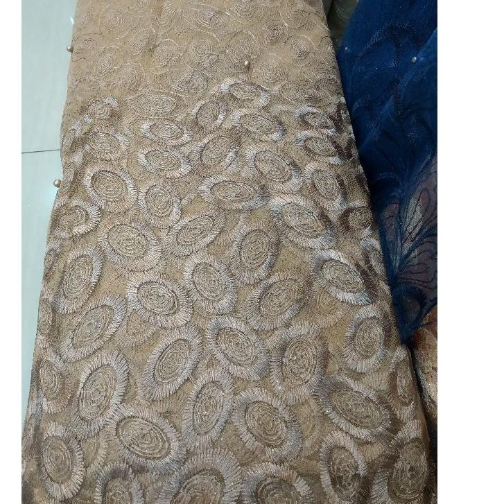 ♔ kain tile akar mutiara/tulle 3d/brokat/tulle bordir/tile dot/tile polos/ ➮