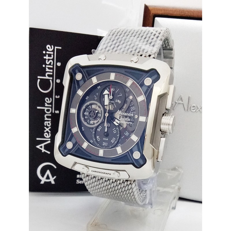 Jam Tangan Pria Alexandre Christie AC 3030 MC FSVBL Stainless Steel