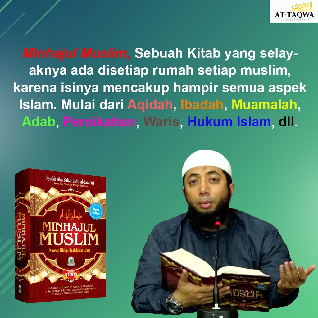 Buku Minhajul Muslim Yang Dibahas Kajian Ustadz Khalid Basalamah Pedoman Hidup Harian Muslim Shopee Indonesia