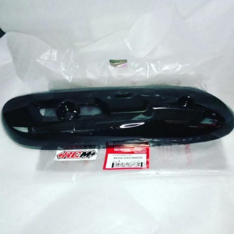 TAMENG PELINDUNG PROTEKTOR COVER KNALPOT SCOOPY FI ESP RING 12 HITAM ORIGINAL HONDA 18318-K93-N00ZK