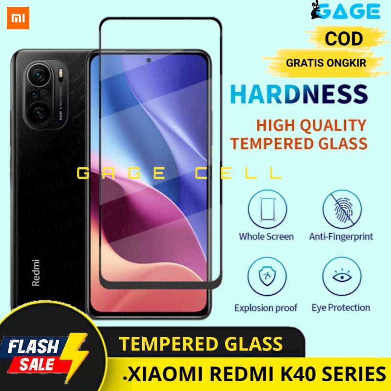 PREMIUM TEMPERED GLASS FULL LAYAR TG ANTI GORES KACA XIAOMI REDMI K40 PRO MAX SCREEN PROTECTOR