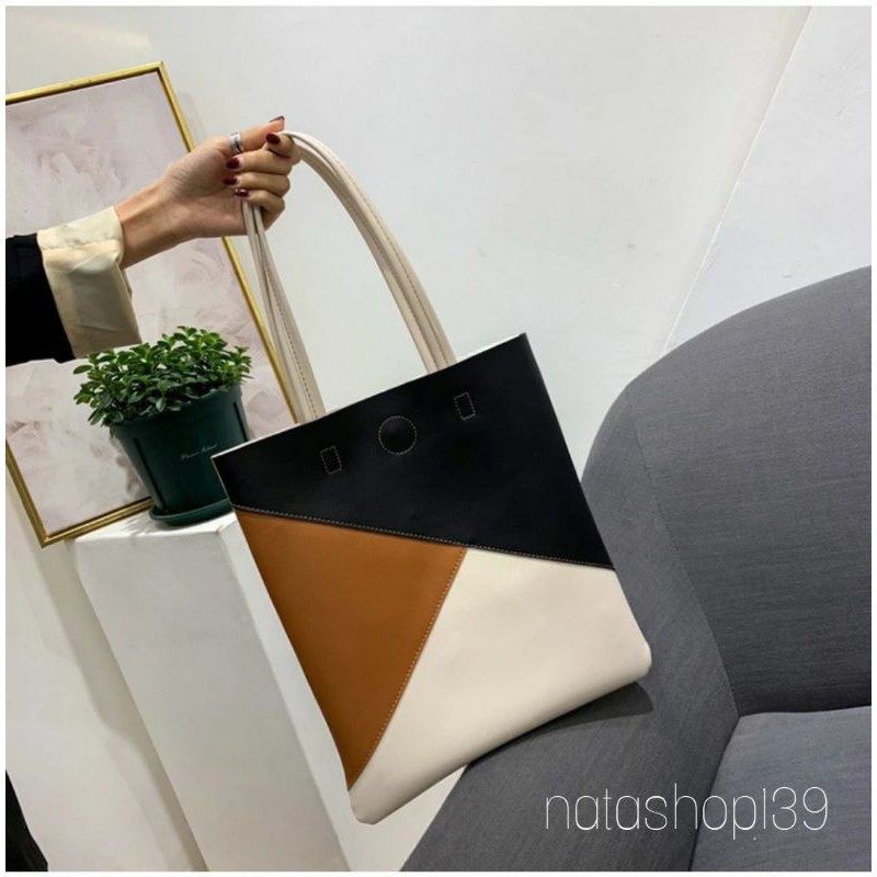 2021 New Woman Fashion Tote Bag Resleting Simple Tas Wanita Murah