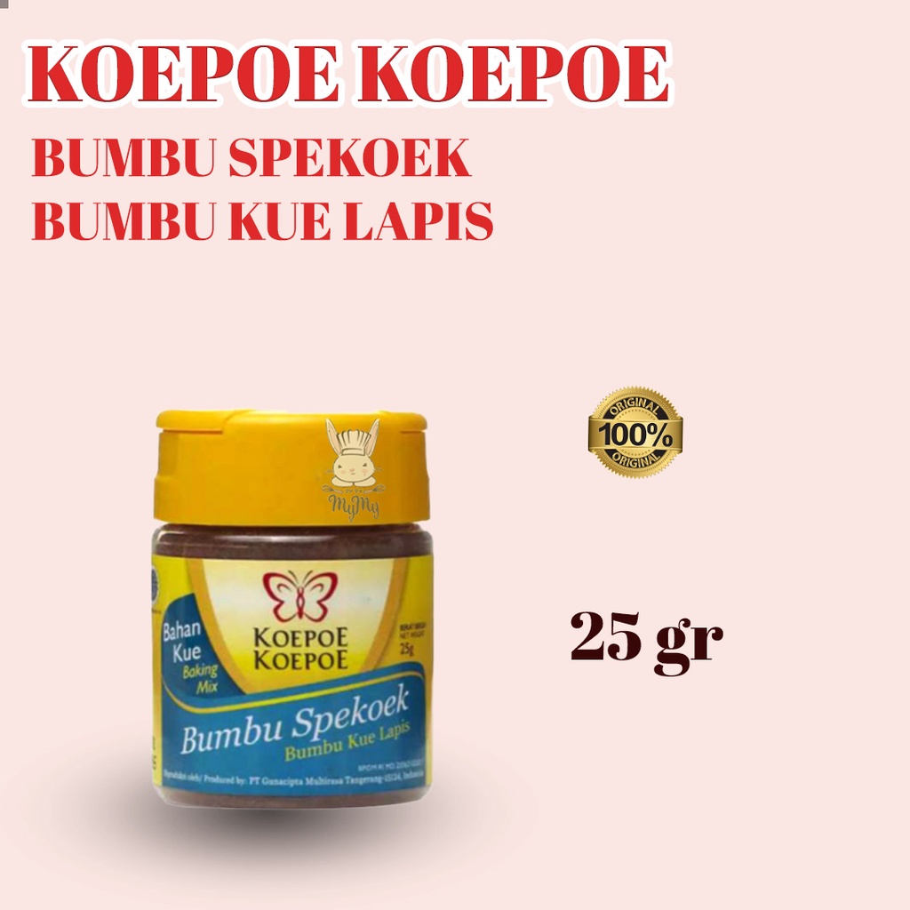 

Bumbu Spekoek, bumbu kue lapis legit, spekuk koepoe koepoe 25gram