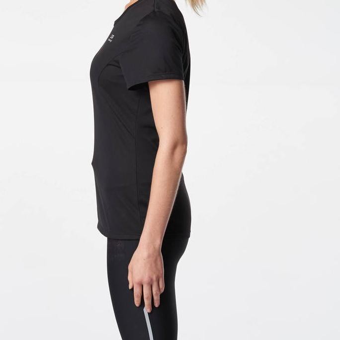 HBN Kalenji Run Dry Kaos  Olahraga Wanita Original  Hitam  