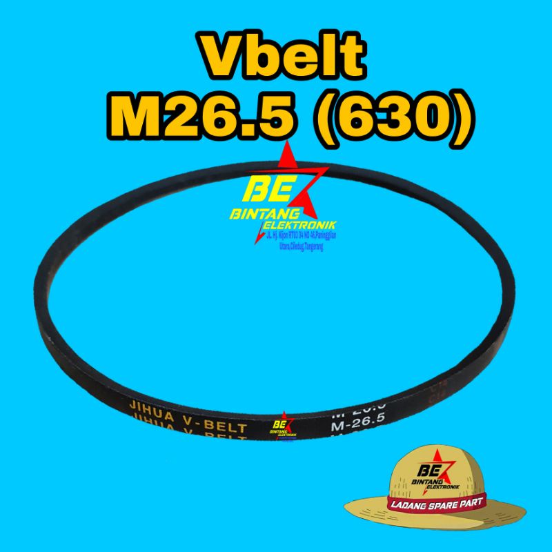 V BELT M26.5 V-BELT MESIN CUCI M 26.5 VAN BELT 630 V BEL VBEL PANBEL