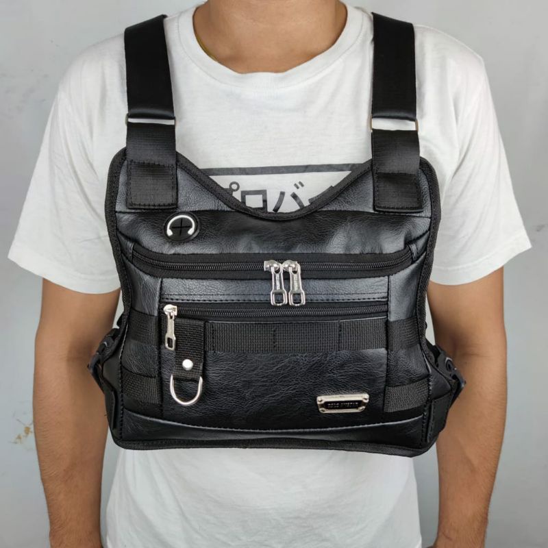 Tas Dada Pria TACTICAL kulit Polo / Tas Pelindung dada