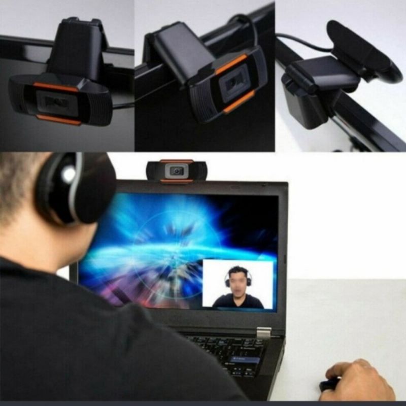 Kamera eksternal Camera external webcam laptop komputer notebook zoom google meet HD 720P ori bening