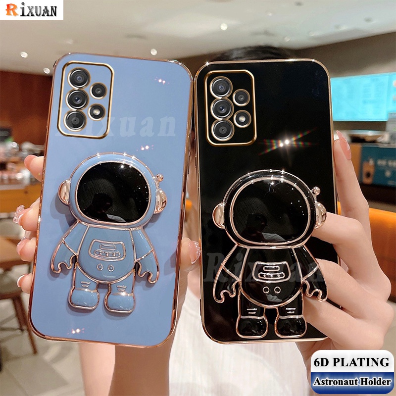 Soft Case Silikon Desain Astronot Untuk Samsung A7 2018 A51 A71 A10S A20 A30 A50 Note 20 Note 20 Note 10