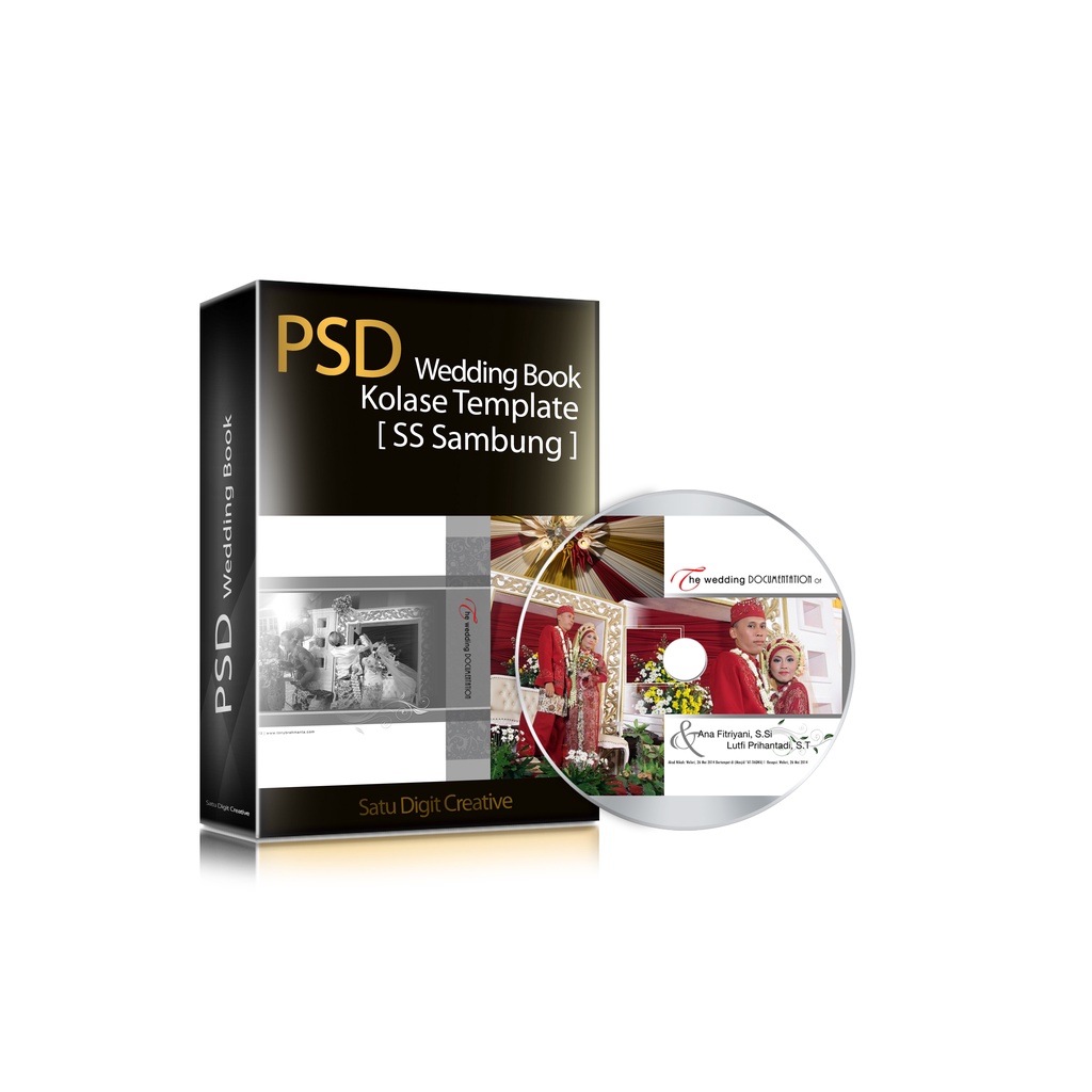 Template Album Kolase Wedding Pernikahan Photobook Collage Psd Photoshop