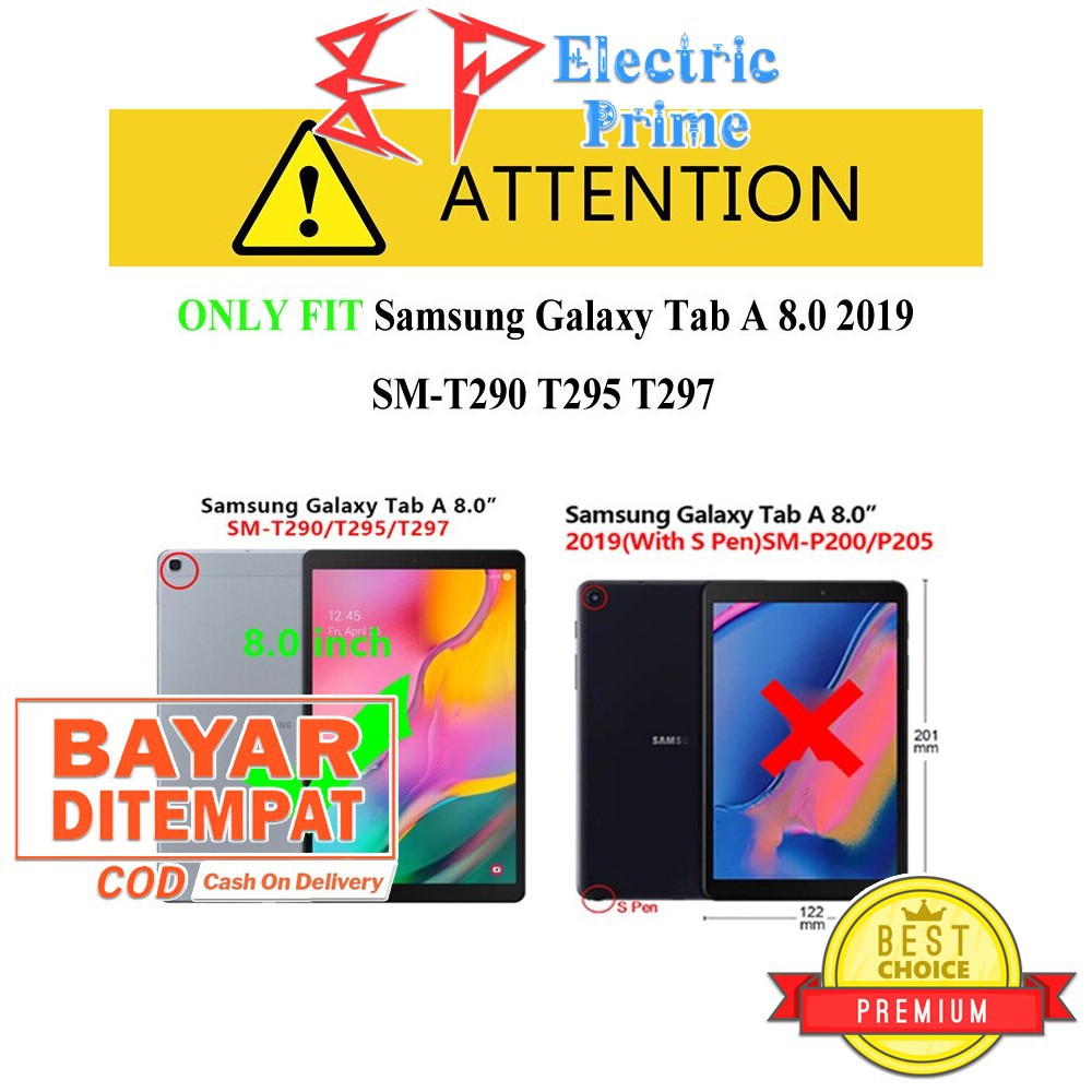 Tempered Glass Samsung Galaxy Tab A 8.0 T295 T290 2019 TRIPLEDI Anti Gores 9H Screen Protector