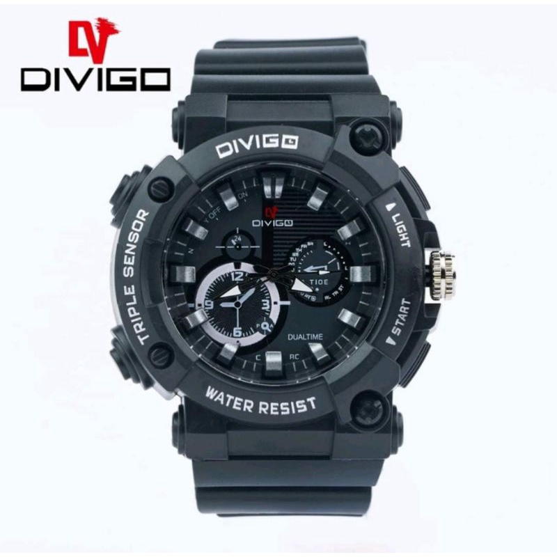 Jam Tangan Divigo Anti Air Jam Tangan Rubber Pria