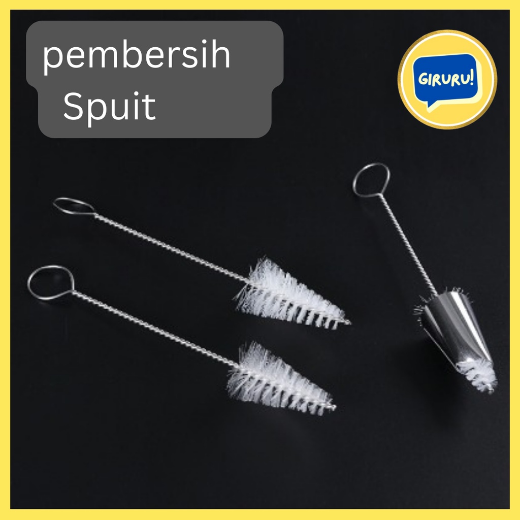 Sikat Kuas Pembersih Spuit model Segitiga / Sikat kecil Segitiga pembersih Spuit / Cleaning Brush Piping Nozzle Spuit