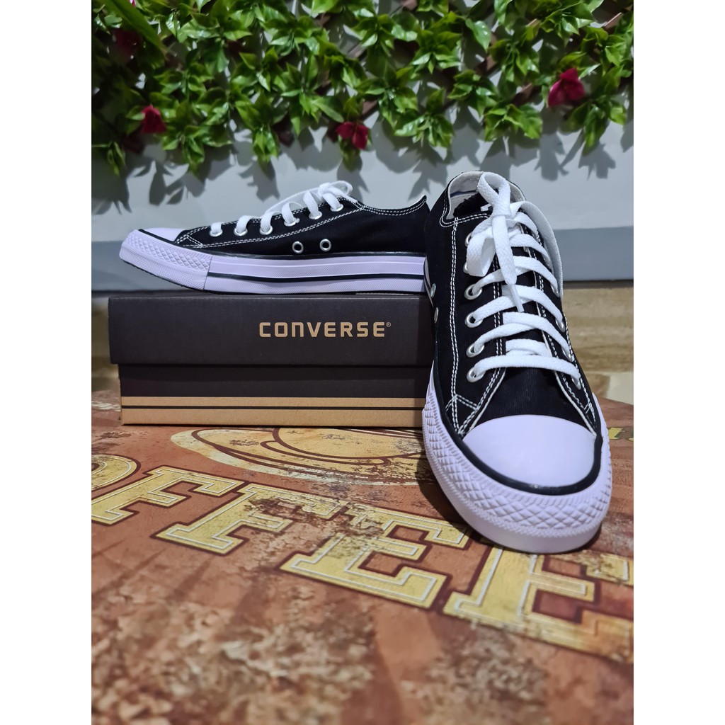 Sepatu Converse CT All Star Basic Classic OX Black White Hitam Putih Low TERLARIS !!