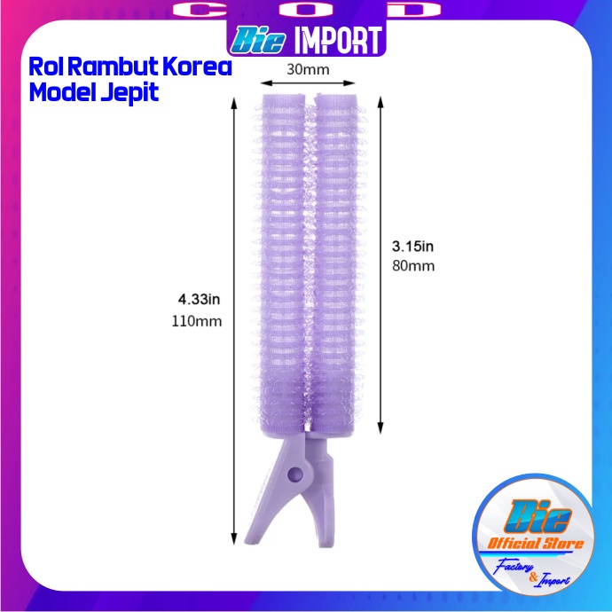 Roll Rambut Korea Model Jepit Premium Impor Best Seller