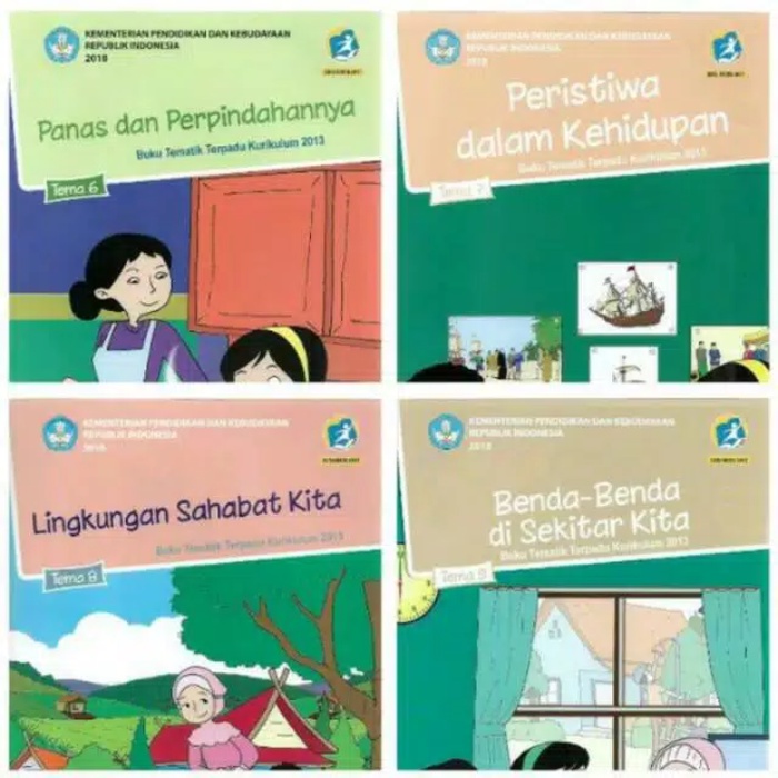

❤BISA COD❤ Tematik kelas 5 Semester 2 Tema 6 7 8 9 (4 buku)