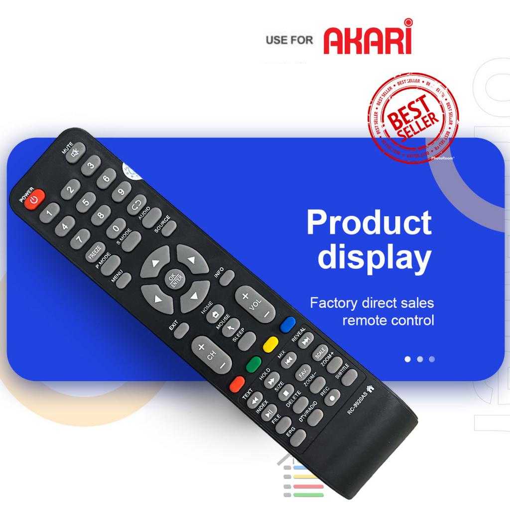 REMOTE AKARI SMART TV ANDROID SMART CONNECT AKARI RC9918AS AT-5432S AT-5442S AT-5450S AT-5455S AT-5465S LE-32V99SM LE-50D99SBS SC-53V32D SC-53V40D SC-53V43D