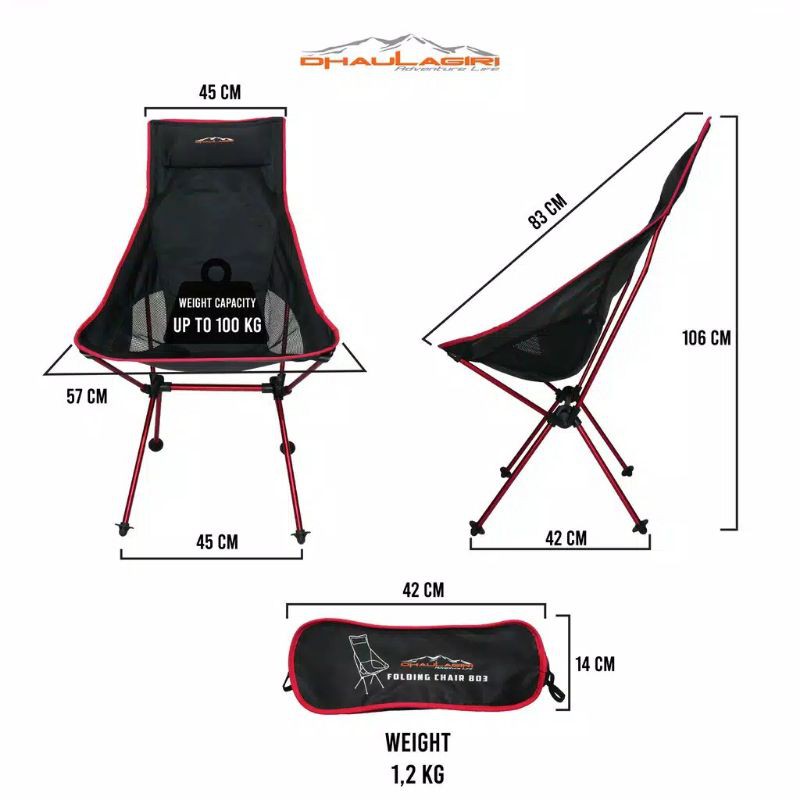 Kursi Lipat Folding chair 803 dhaulagiri