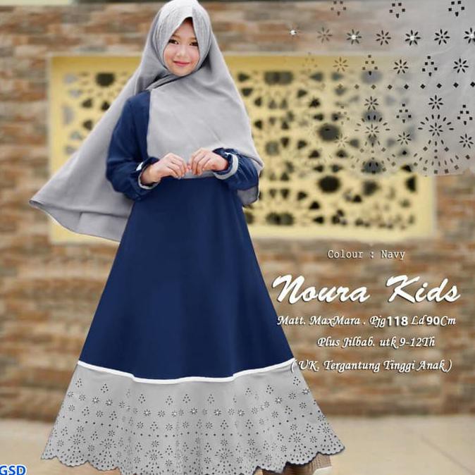 BAJU BUSANA MUSLIM ANAK Busana Muslim polos anak perempuan /