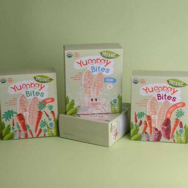 YUMMY BITES Rice Crackers Organic / Rice Cracker (Biskuit Bayi)