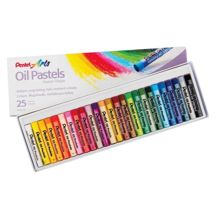 

Oil Pastels Regular Sticks / Krayon Pentel 25 Warna