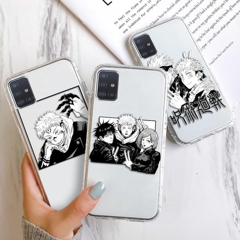 JUJUTSU KAISEN Soft Phone Case For Samsung A12 A21S A30 A20 A31 A32 A50 A51 A52 A50S A30S 4G 5G Clear TPU Anti-fall Cosing