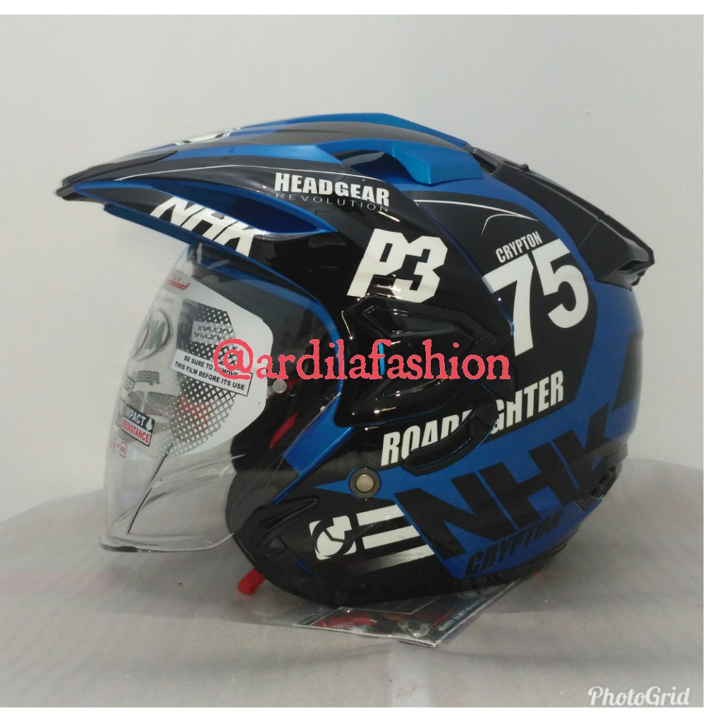 HELM NHK PREDATOR CRYPTON 75 BLUE METBLACK