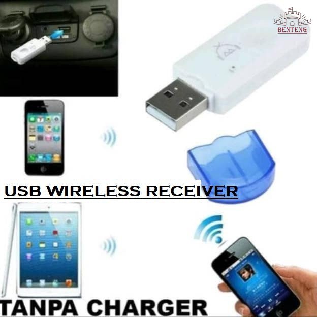 USB Dongle Wireless Adapter Audio Receiver Tanpa Kabel New