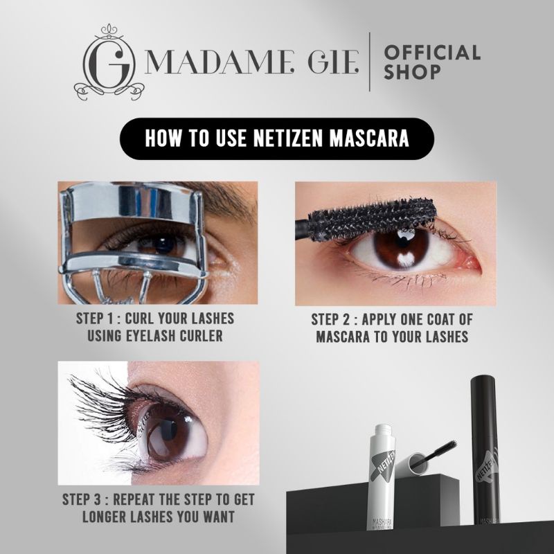 Madame Gie Mascara - Make Up Maskara Waterproof nitizen