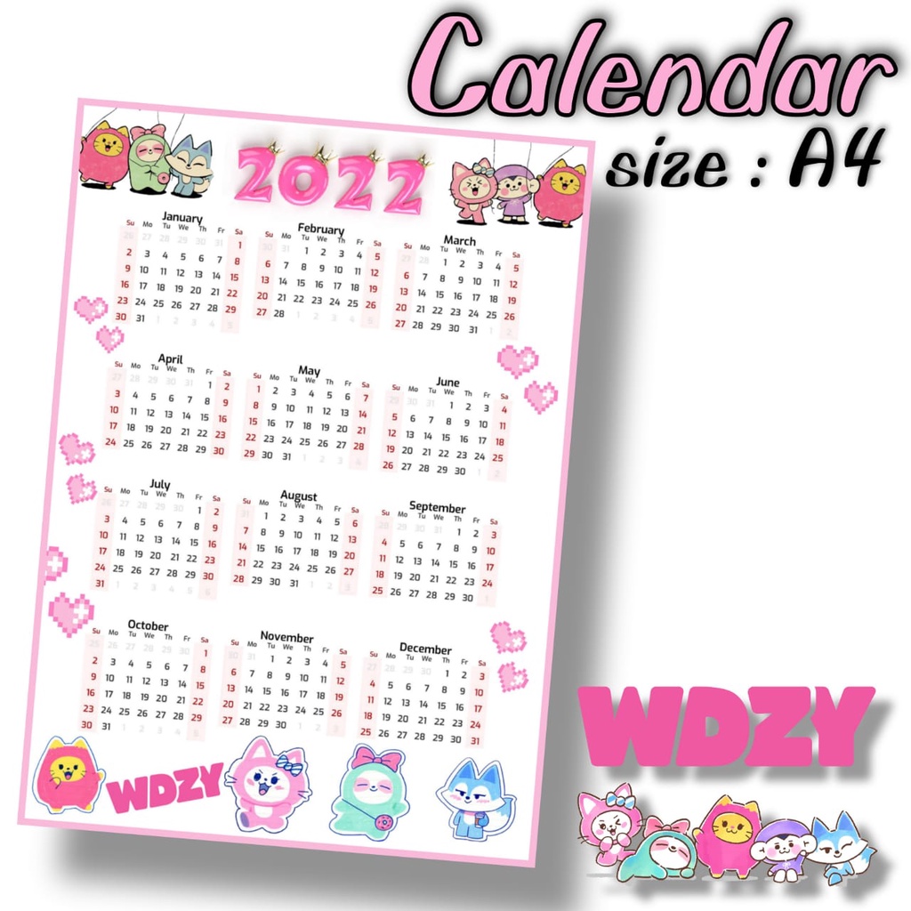 

Kalender WDZY 2023 ITZY Calendar