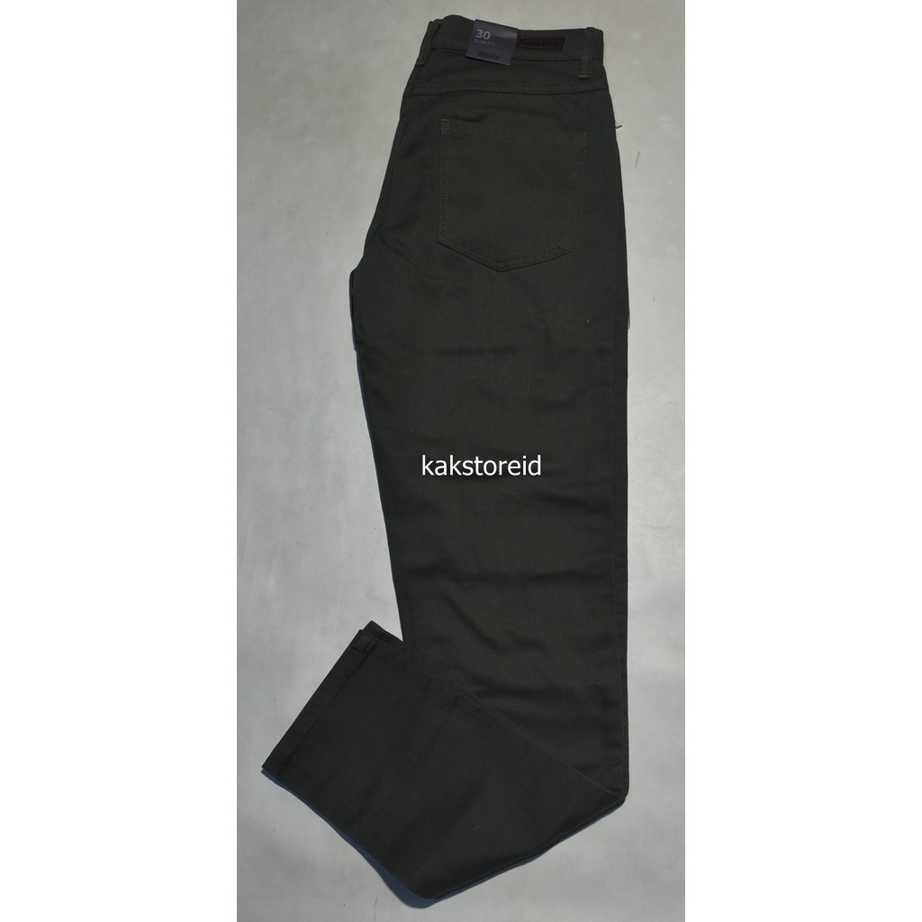 Celana Panjang Pria DETAILS Olive Slimfit DET 61 ORIGINAL