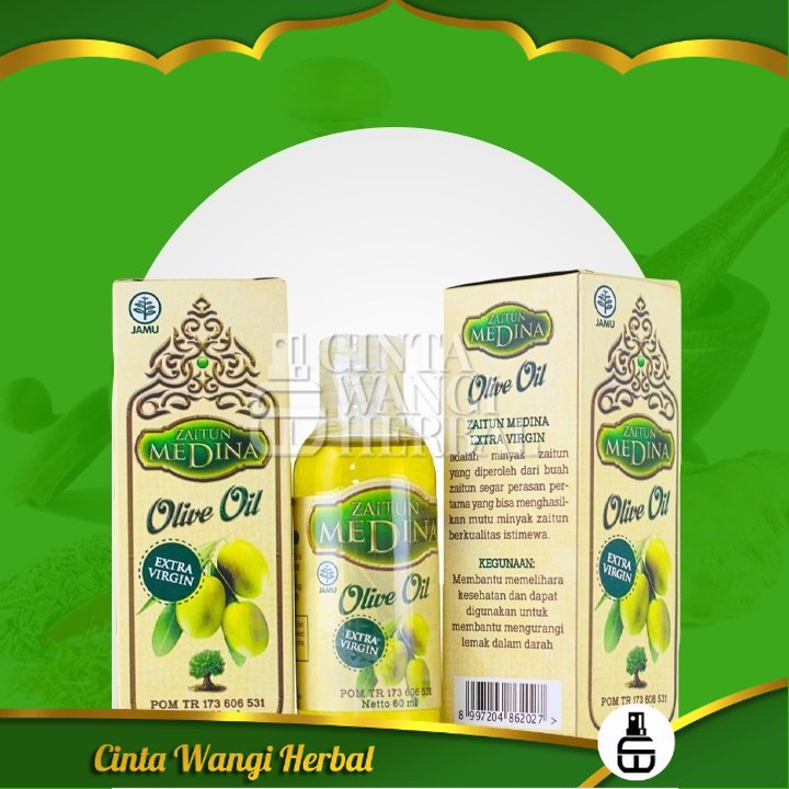 

MINYAK ZAITUN MEDINA OLIVE OIL Extra Virgin Olive Oil NUTRISI Baik Untuk Kulit WAJAH Minyak Zaitun 60 ml BPOM Asli Original