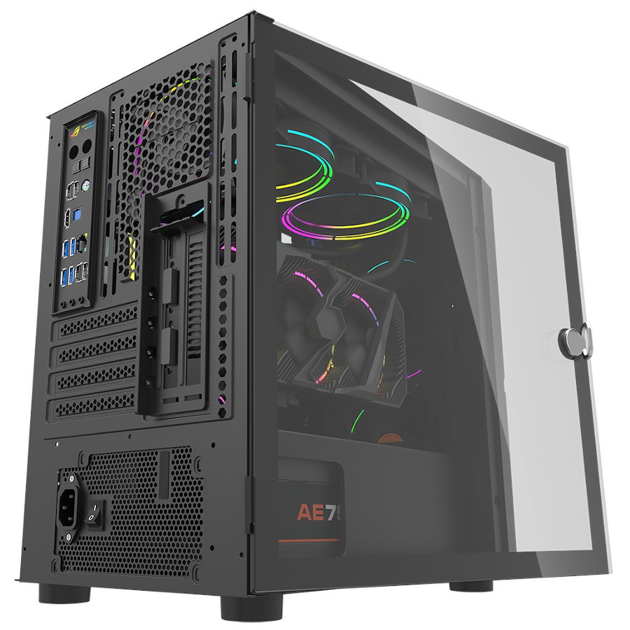 Aigo Darkflash DLM24 Black Tempered Glass Micro ATX Gaming Case