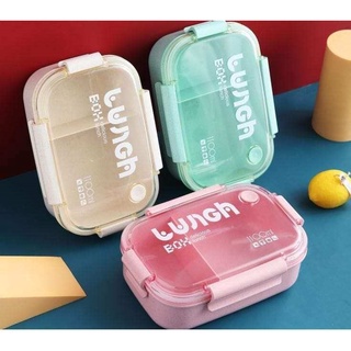 TEMPAT MAKAN SET + SENDOK || KOTAK MAKAN LUNCH BOX SET 1100 ML || BEKAL MAKAN 332 ||COCOK UNTUK BEKA