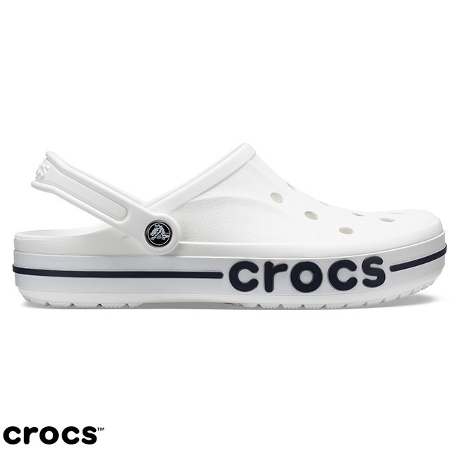 Crocs Baya Clog / Sandal Unisex  / Sandal Crocs /  Baya Clog / Sandal Pria / Crocs Baya / Sepatu Sandal Perawat - White -205089-126