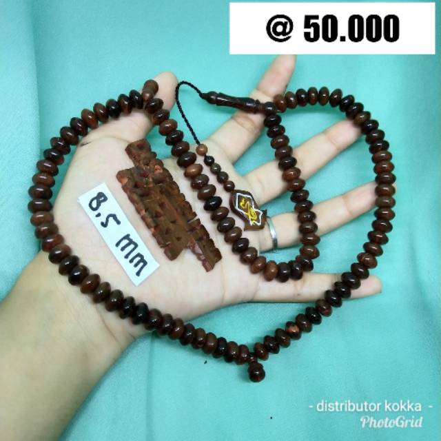 ( SUPER MURAH ) Grosir 5 pcs tasbih Kokka kaukah kaokah fukakah koka donat terompah coklat