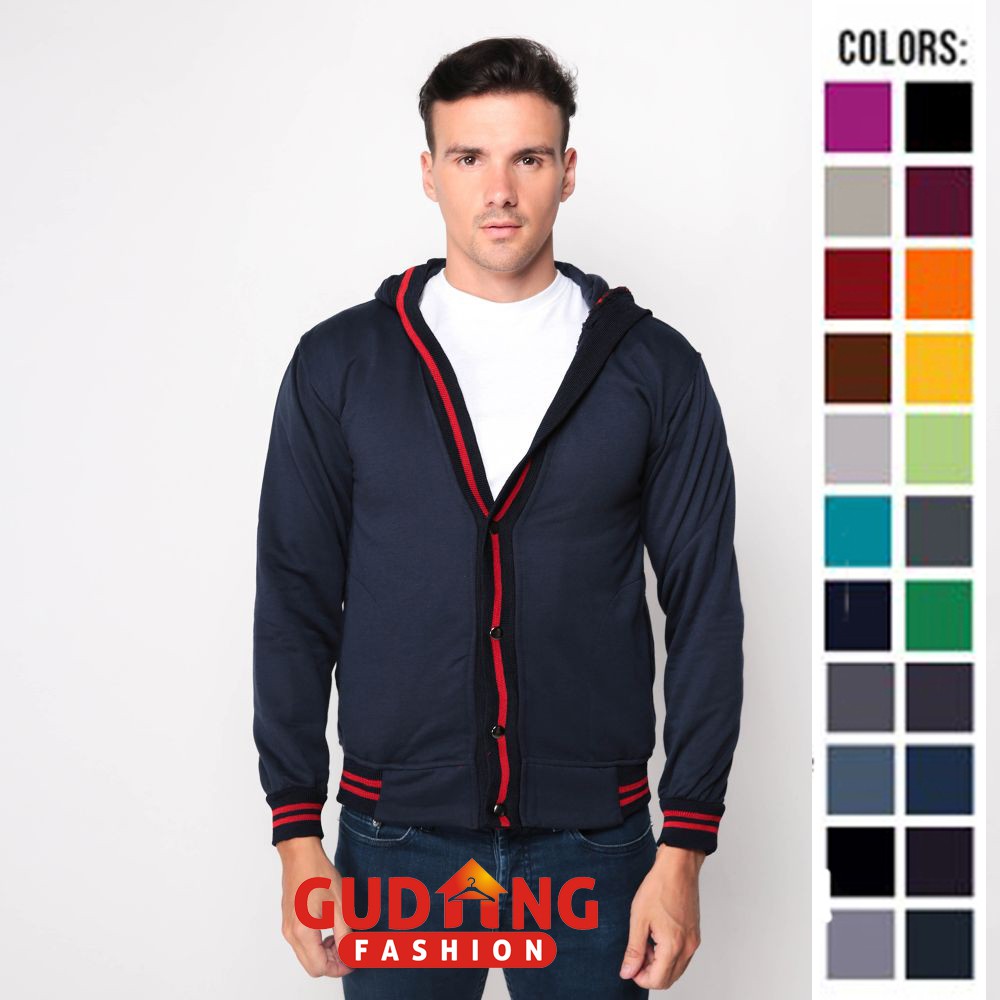 Cardigan Keren Modis Pria Fleece / Kardigan Pria Banyak Warna Pilihan – CAR (COMB)